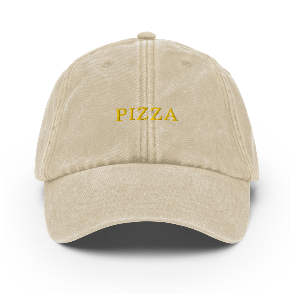 Pizza Vintage Hat - Vintage Stone - - Just Another Cap Store