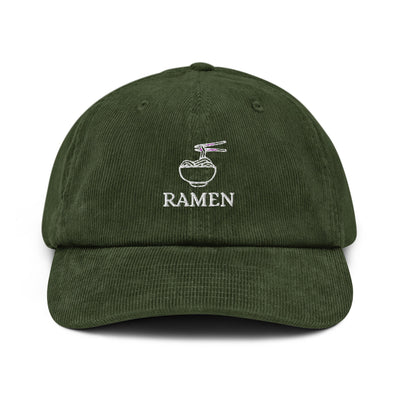 Ramen Bowl Corduroy hat - Dark Olive - - Just Another Cap Store
