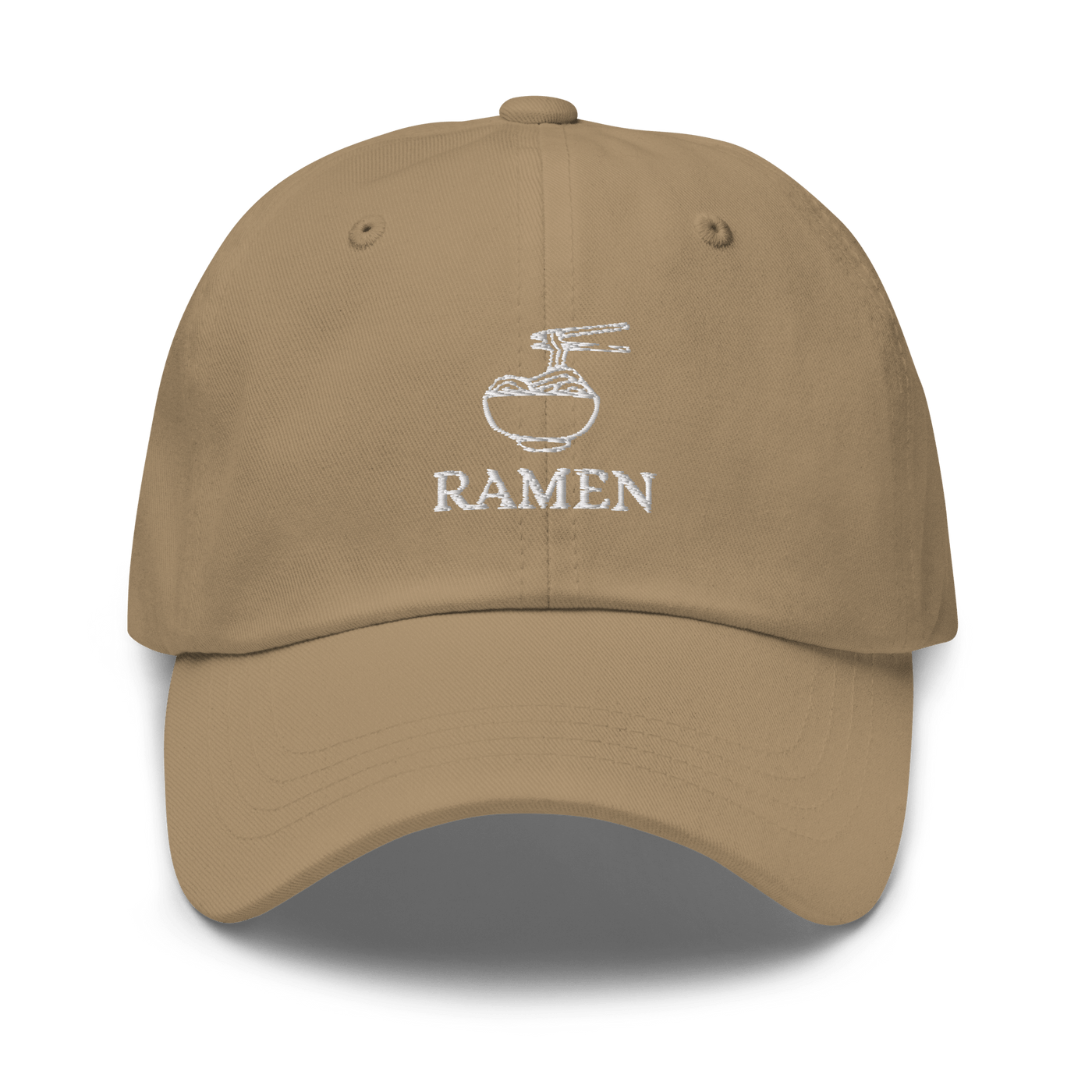 Ramen Bowl Dad hat - Khaki - - Just Another Cap Store