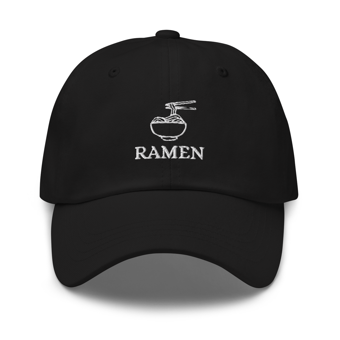 Ramen Bowl Dad hat - Black - - Just Another Cap Store