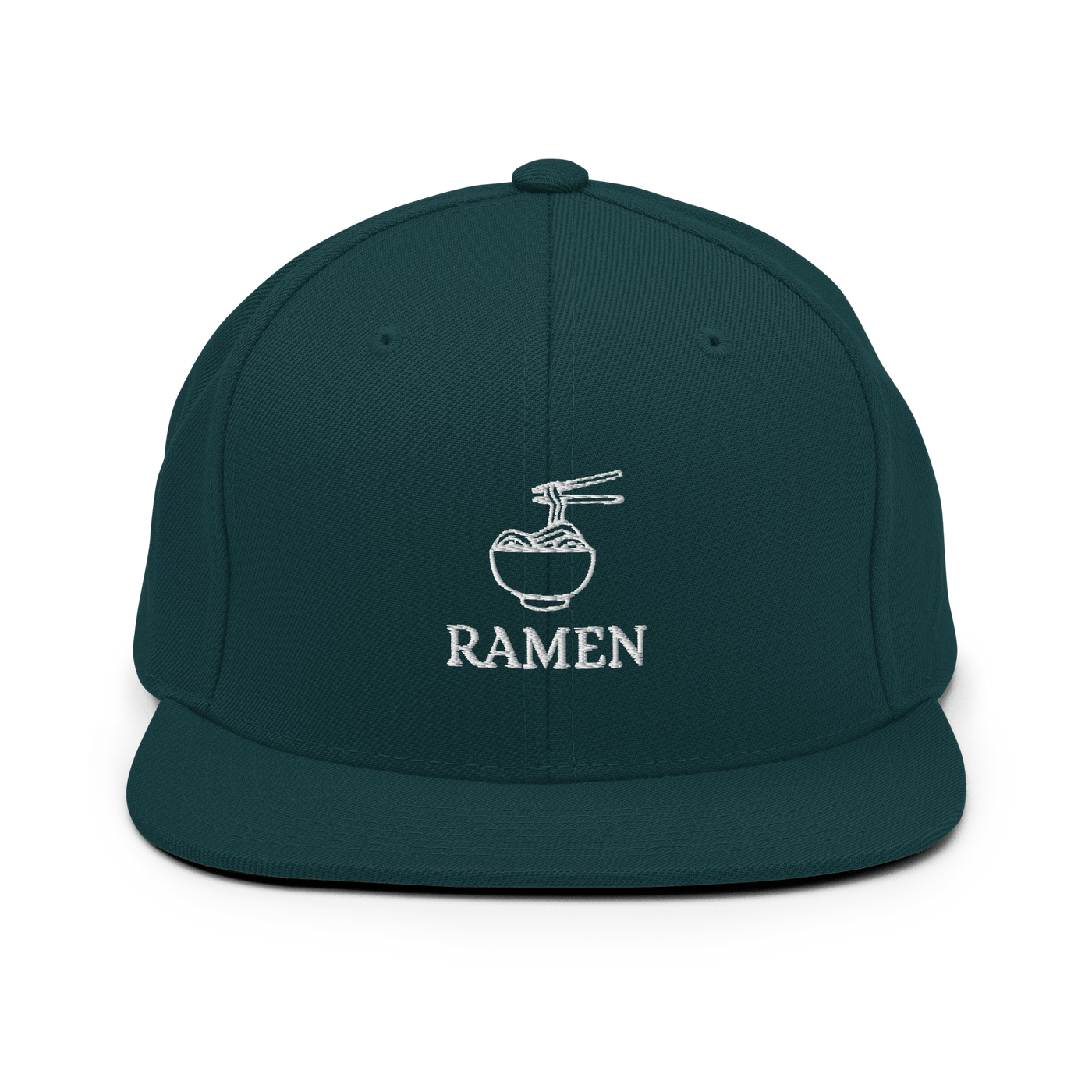 Ramen Bowl Snapback Hat - Spruce - - Just Another Cap Store