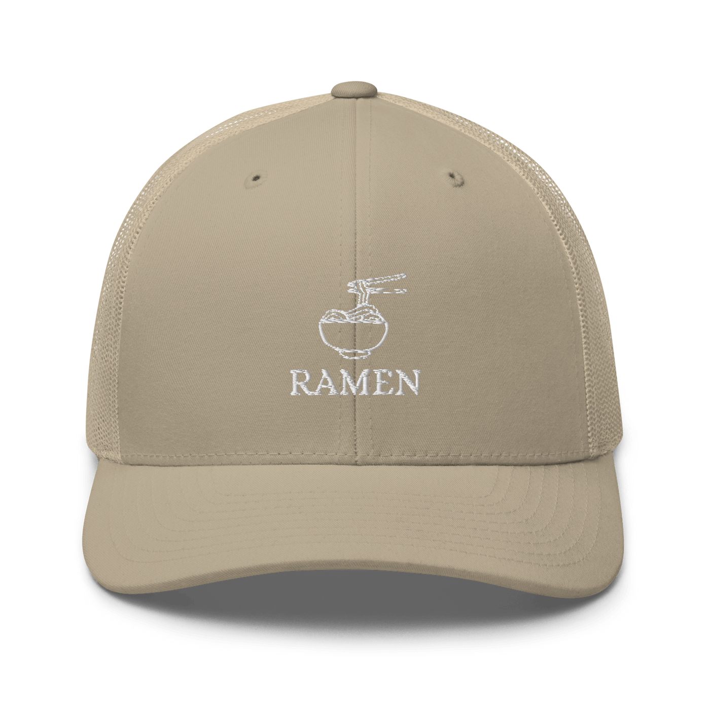 Ramen Bowl Trucker Cap - Khaki - - Just Another Cap Store
