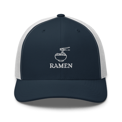 Ramen Bowl Trucker Cap - Navy/ White - - Just Another Cap Store