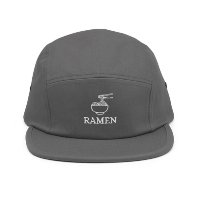 Ramen Five Panel Cap - Grey - - Just Another Cap Store