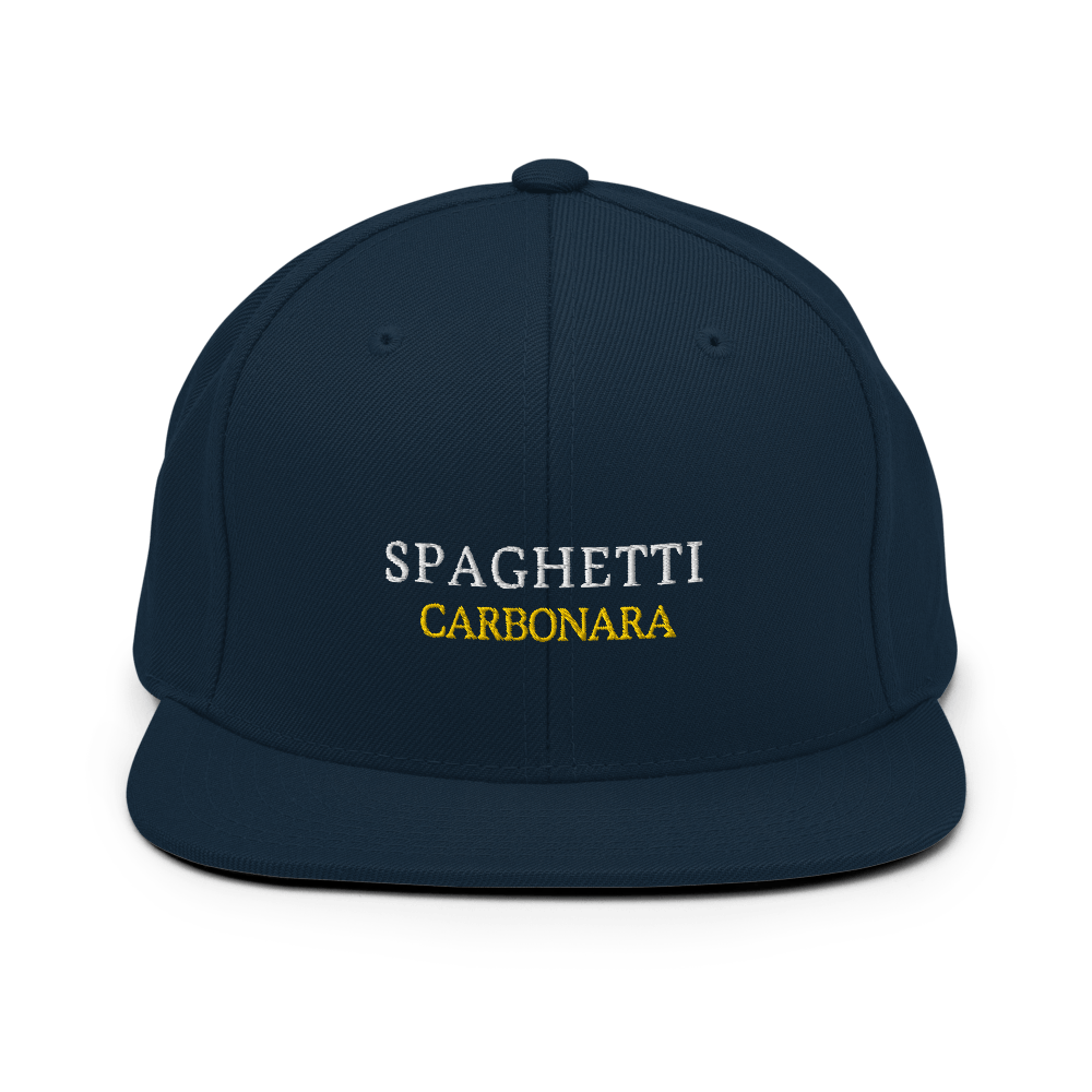 Spaghetti Carbonara Snapback - Dark Navy - - Just Another Cap Store