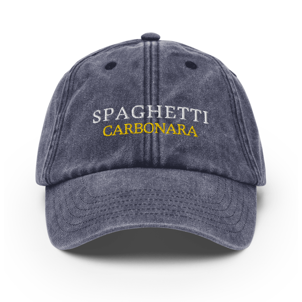 Spaghetti Carbonara Vintage Hat - Vintage Denim - - Just Another Cap Store