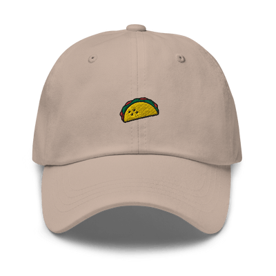 Taco Icon Dad Hat - Stone - - Just Another Cap Store