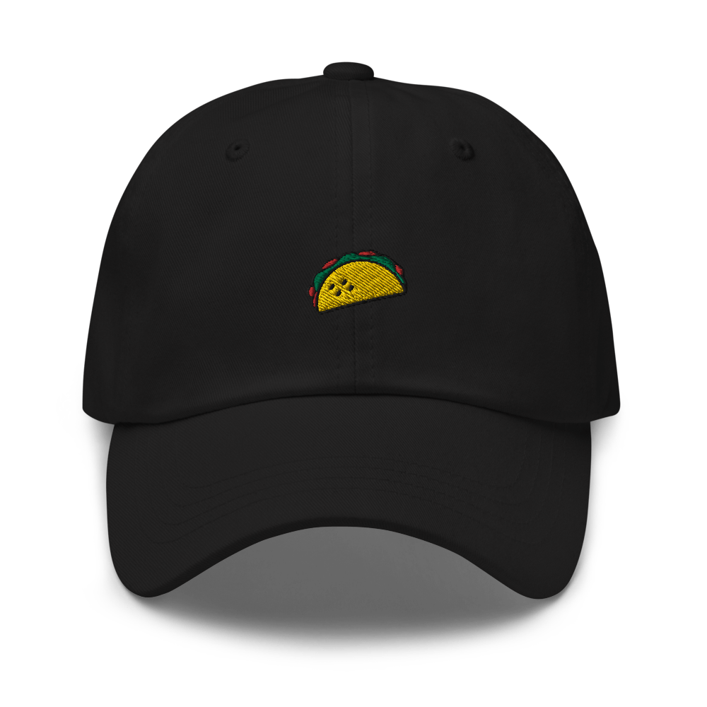 Taco Icon Dad Hat - Black - - Just Another Cap Store