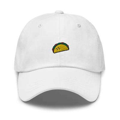 Taco Icon Dad Hat - White - - Just Another Cap Store
