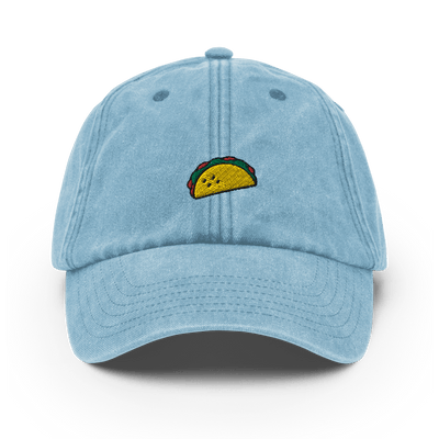 Taco Icon Vintage Hat - Vintage Light Denim - - Just Another Cap Store