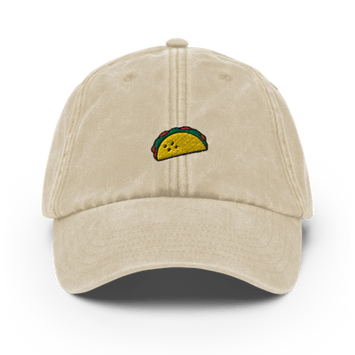 Taco Icon Vintage Hat - Vintage Stone - - Just Another Cap Store