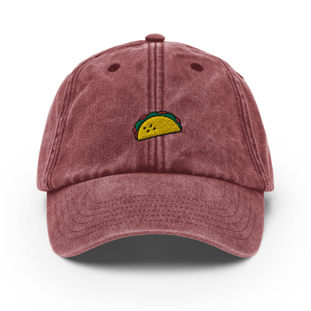 Taco Icon Vintage Hat - Vintage Red - OUTLET - Just Another Cap Store