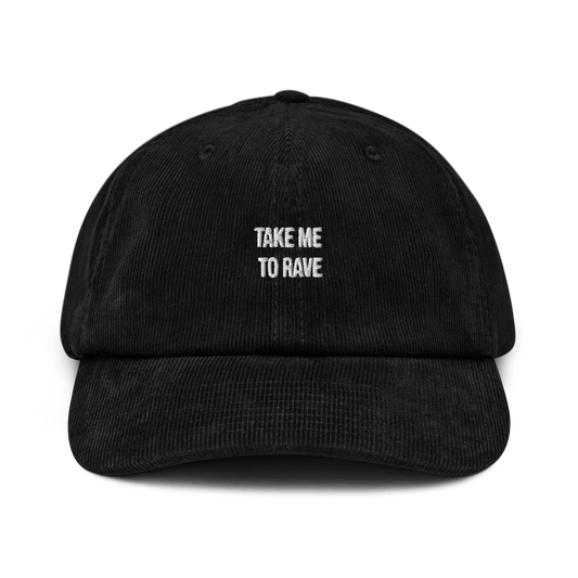 Take me to rave Corduroy hat - Dark Olive - - Just Another Cap Store
