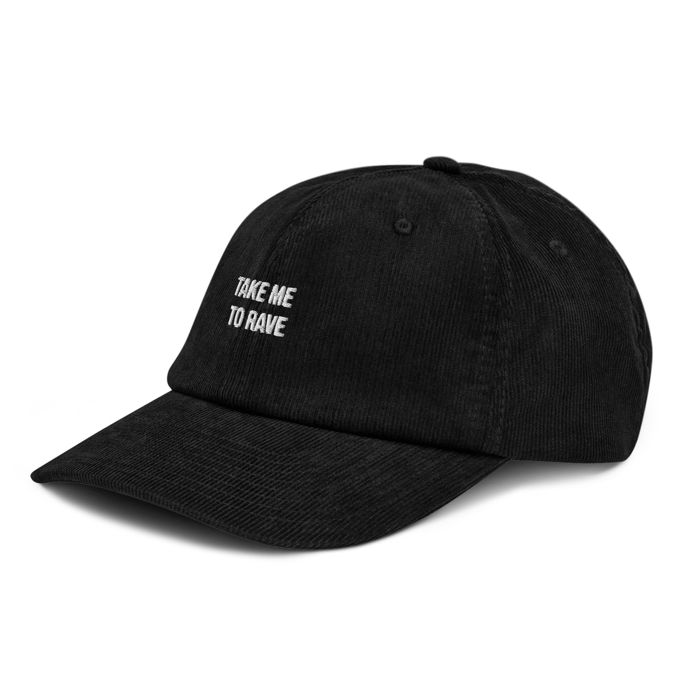 Take me to rave Corduroy hat - Black - - Just Another Cap Store