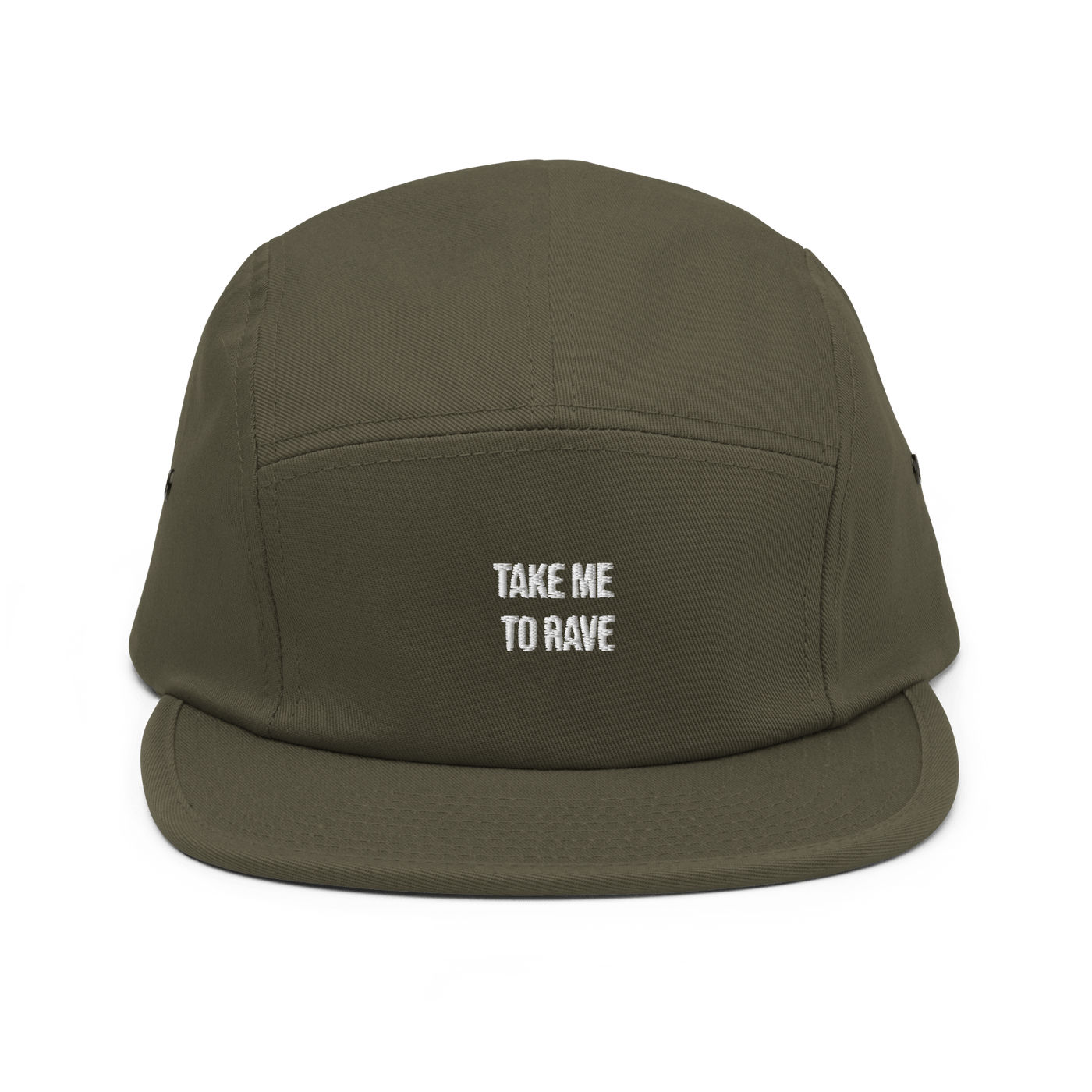 Take me to rave Five Panel Cap - Navy - - Just Another Cap Store