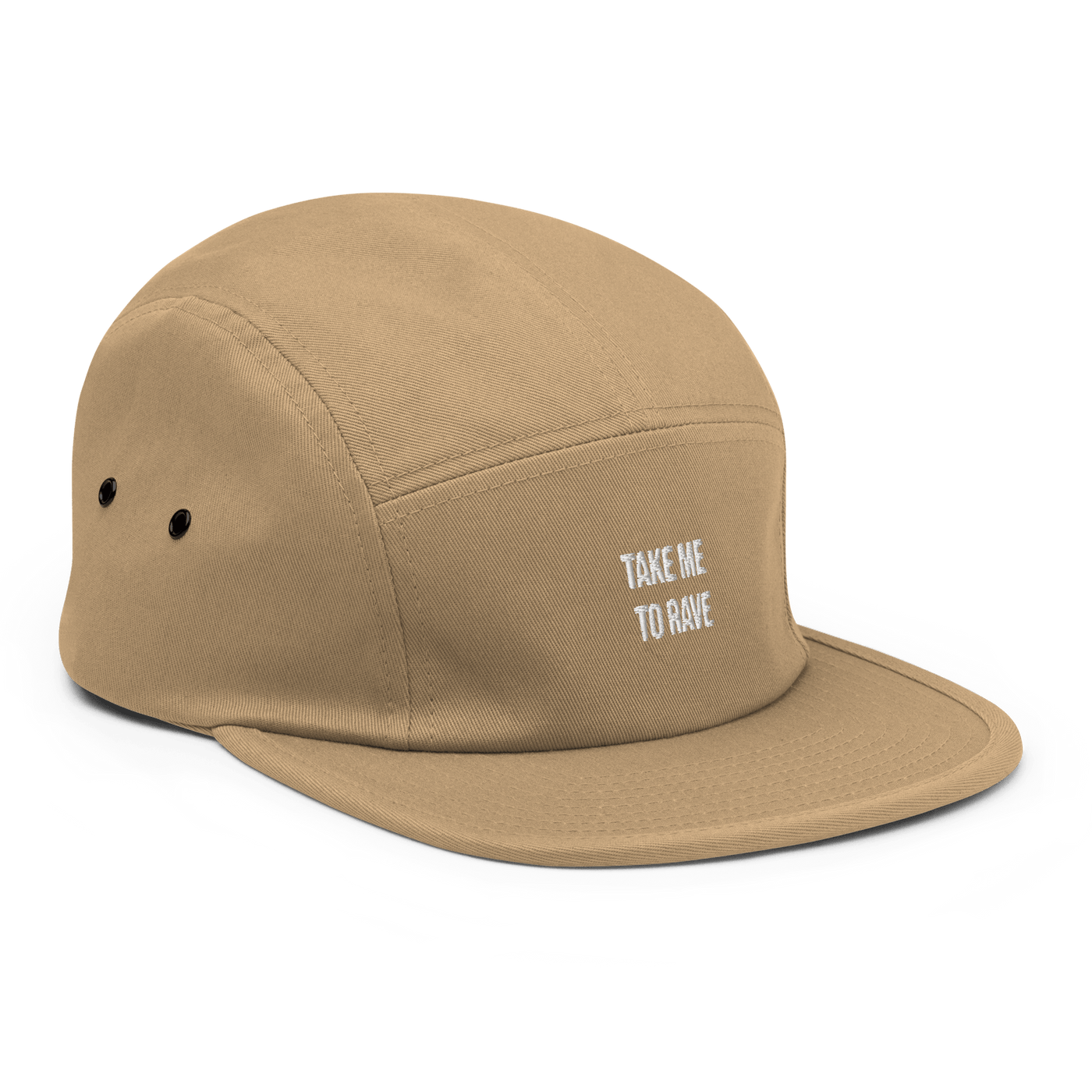 Take me to rave Five Panel Cap - Khaki - - Just Another Cap Store