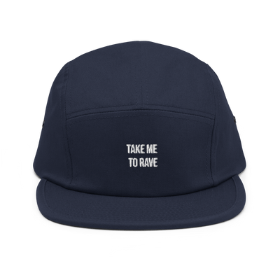 Take me to rave Five Panel Cap - Black - - Just Another Cap Store