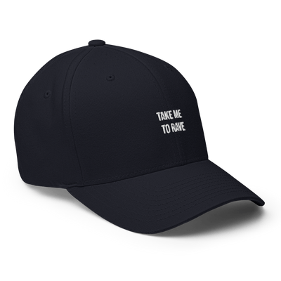 Take me to rave Flexfit Cap - Dark Navy - S/M - Just Another Cap Store