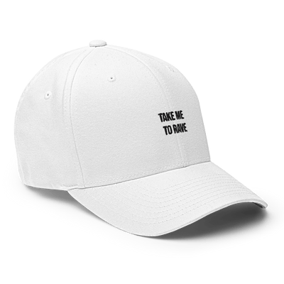 Take me to rave Flexfit Cap - White - S/M - Just Another Cap Store