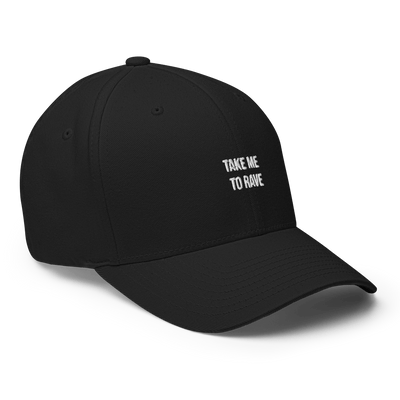 Take me to rave Flexfit Cap - Black - S/M - Just Another Cap Store