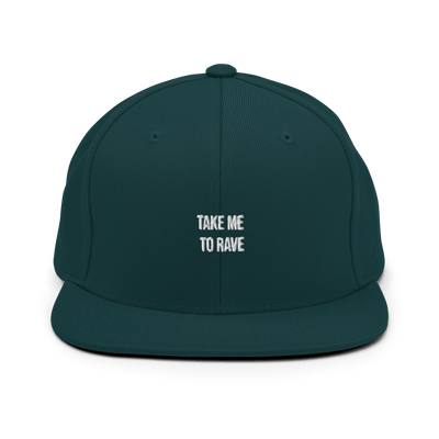 Take me to rave Snapback - Spruce - - Just Another Cap Store