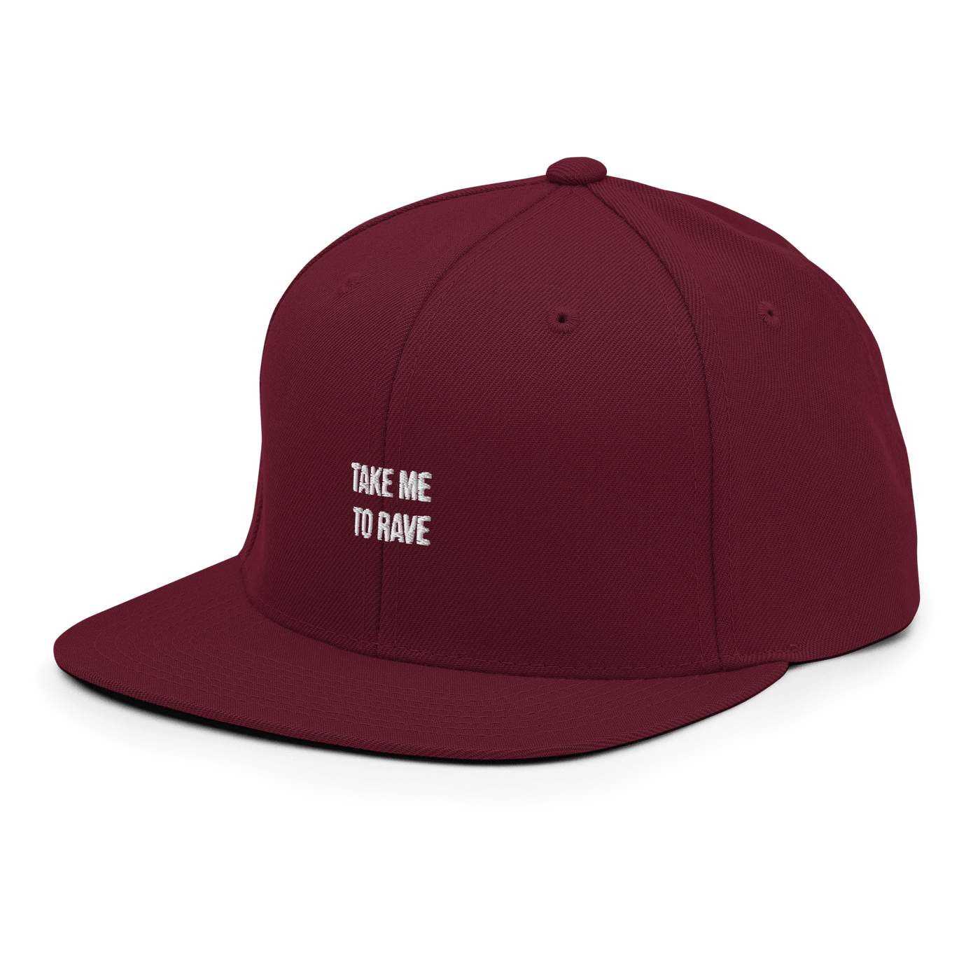 Take me to rave Snapback - Maroon - - Just Another Cap Store