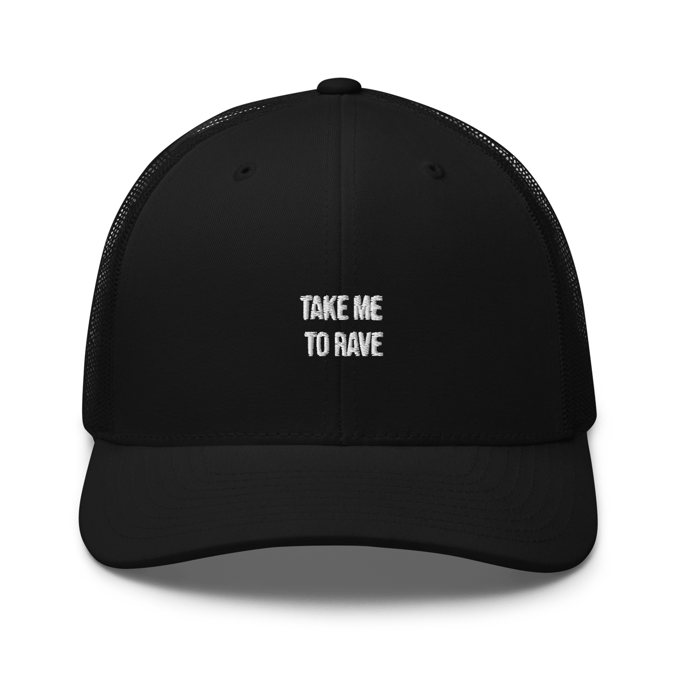 Take me to rave Trucker Cap - Black - - Just Another Cap Store