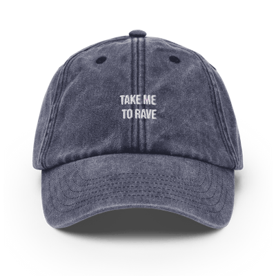 Take me to rave Vintage Hat - Vintage Denim - - Just Another Cap Store
