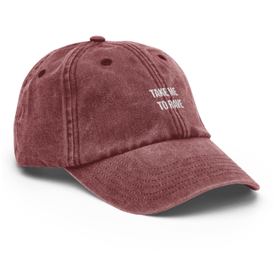 Take me to rave Vintage Hat - Vintage Red - - Just Another Cap Store