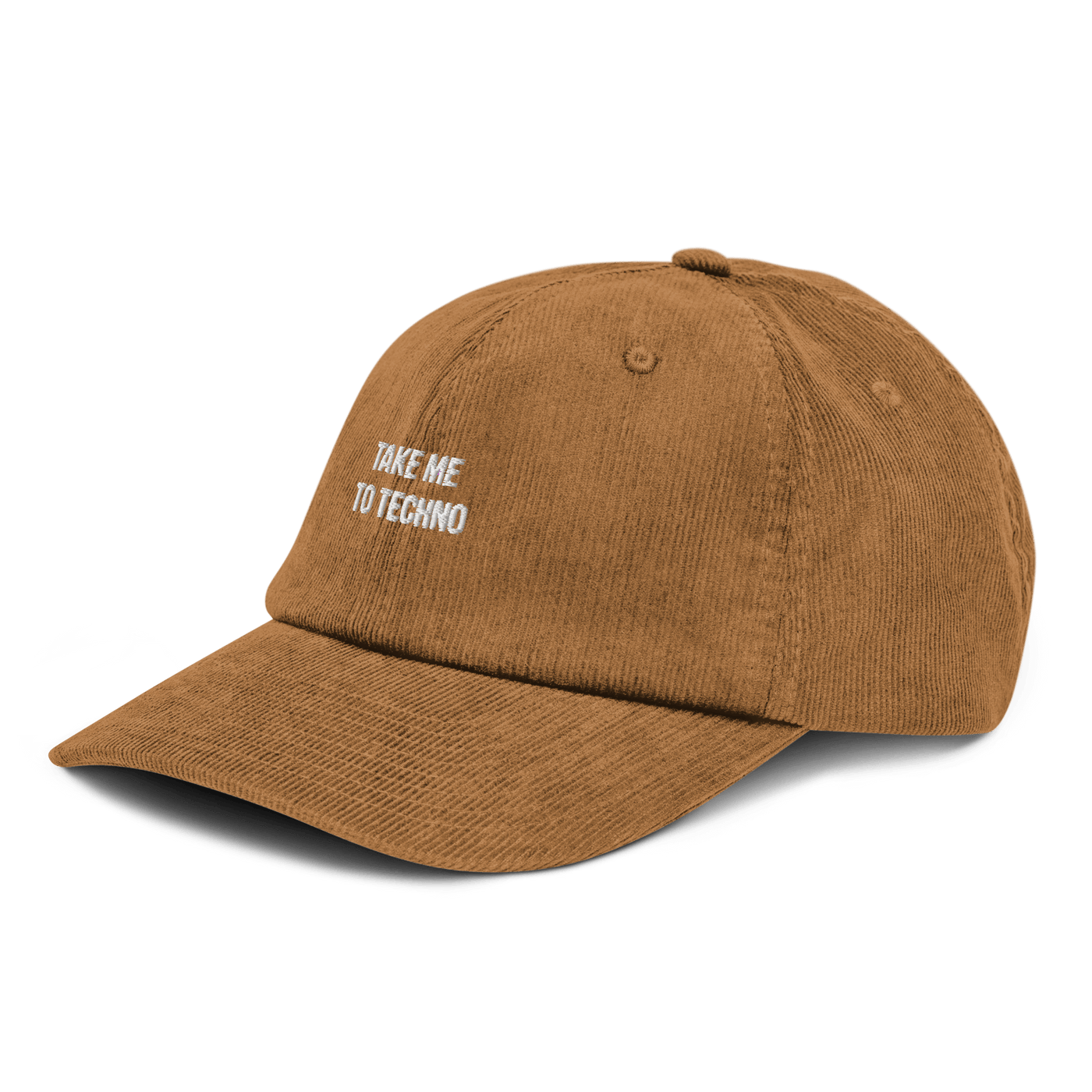 Take me to techno Corduroy hat - Camel - - Just Another Cap Store