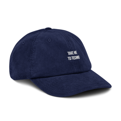 Take me to techno Corduroy hat - Oxford Navy - - Just Another Cap Store