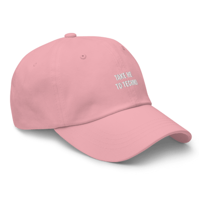 Take me to techno Dad Hat - Pink - - Just Another Cap Store