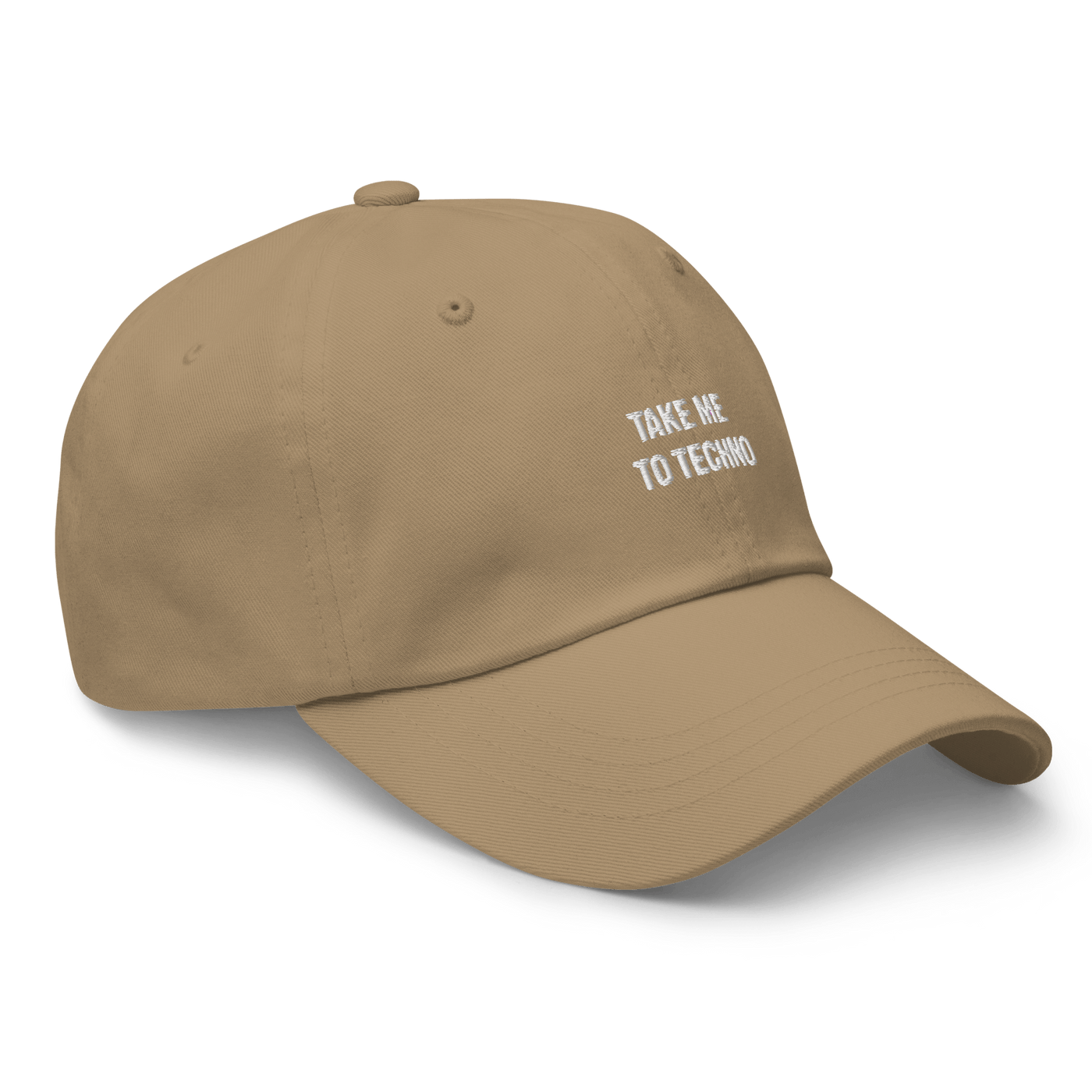 Take me to techno Dad Hat - Khaki - - Just Another Cap Store