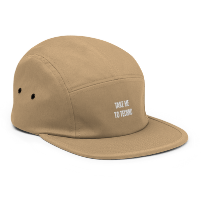 Take me to techno Five Panel Cap - Khaki - - Just Another Cap Store