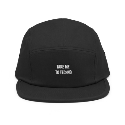 Take me to techno Five Panel Cap - Olive - - Just Another Cap Store