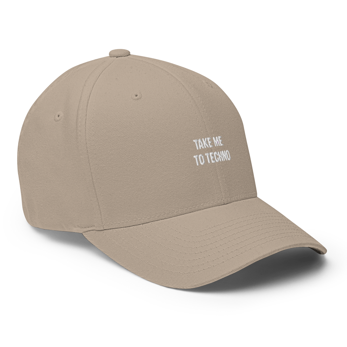 Take me to techno Flexfit Cap - Olive - S/M - Just Another Cap Store