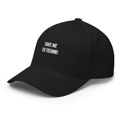 Take me to techno Flexfit Cap - Black - S/M - Just Another Cap Store