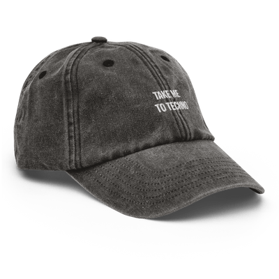 Take me to techno Vintage Hat - Vintage Black - - Just Another Cap Store