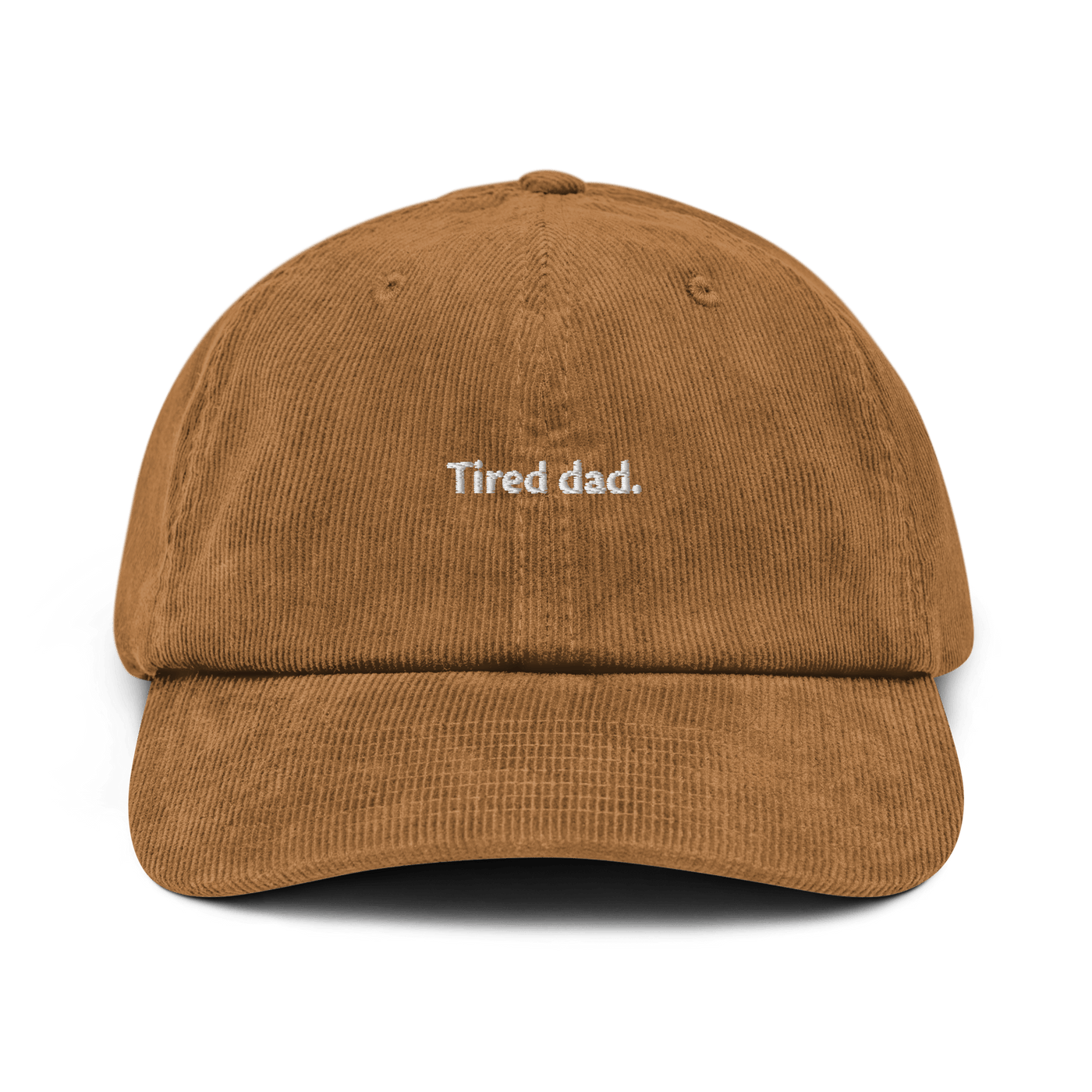 Tired dad Corduroy hat - Camel - - Just Another Cap Store