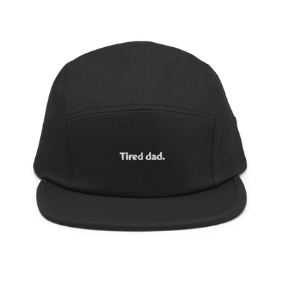 Tired dad Five Panel Hat - Black - OUTLET - Just Another Cap Store