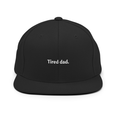 Tired dad Snapback - Black - - Just Another Cap Store