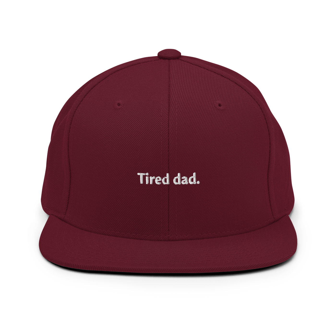 Tired dad Snapback - Maroon - - Just Another Cap Store