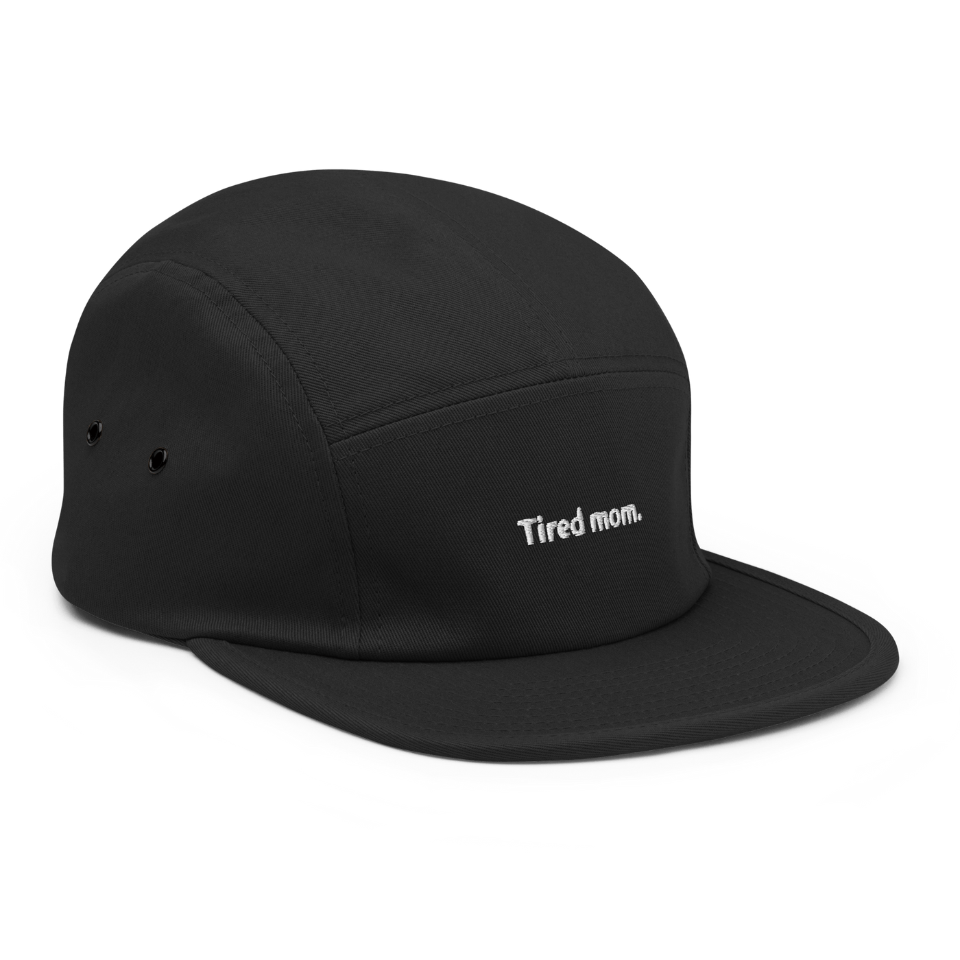 Tired Mom Five Panel Hat - Black - - Just Another Cap Store