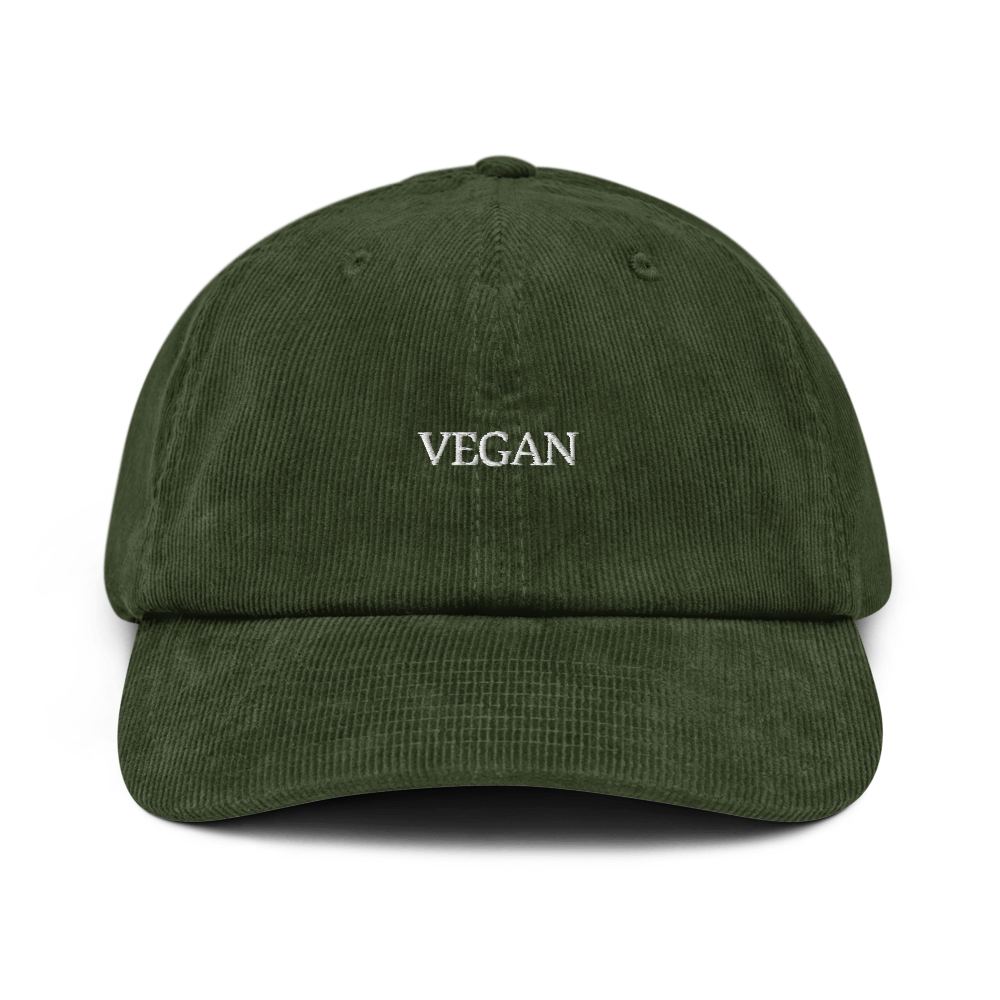 Vegan Corduroy hat - Dark Olive - - Just Another Cap Store
