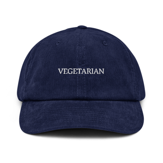 Vegetarian Corduroy hat - Oxford Navy - - Just Another Cap Store