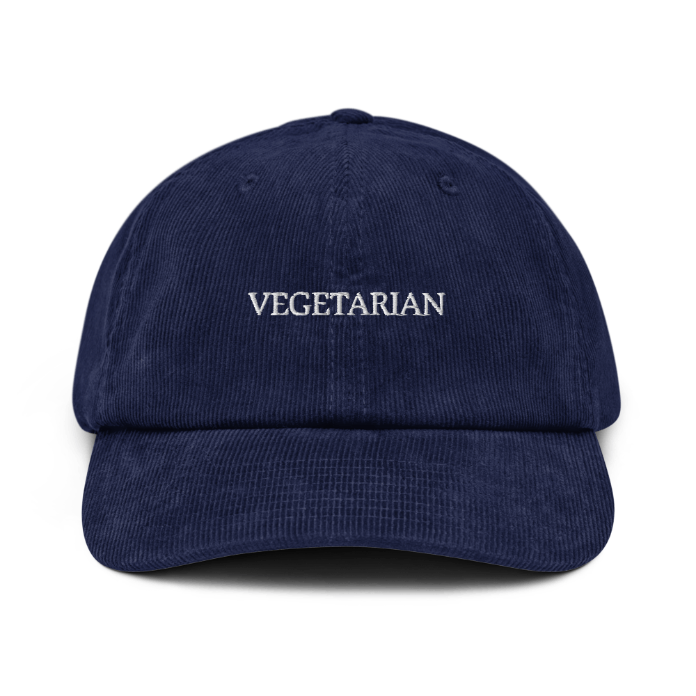 Vegetarian Corduroy hat - Oxford Navy - - Just Another Cap Store