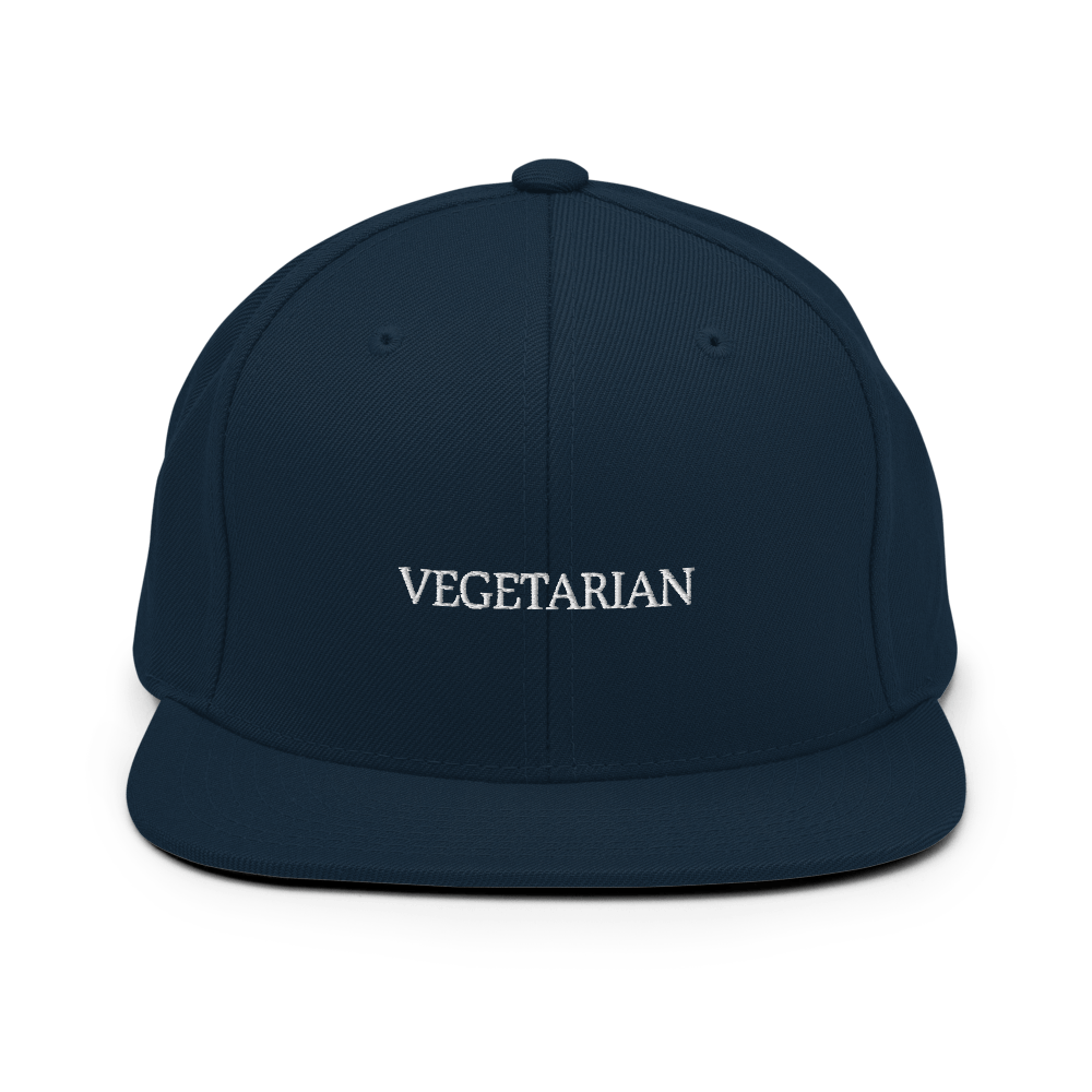 Vegetarian Snapback - Dark Navy - - Just Another Cap Store