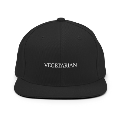 Vegetarian Snapback - Black - - Just Another Cap Store