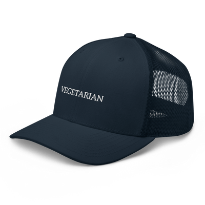 Vegetarian - Trucker Cap - Black - - Just Another Cap Store