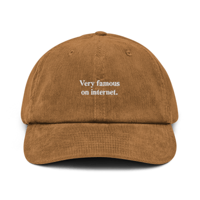 Very famous on internet Corduroy hat - Camel - - Just Another Cap Store